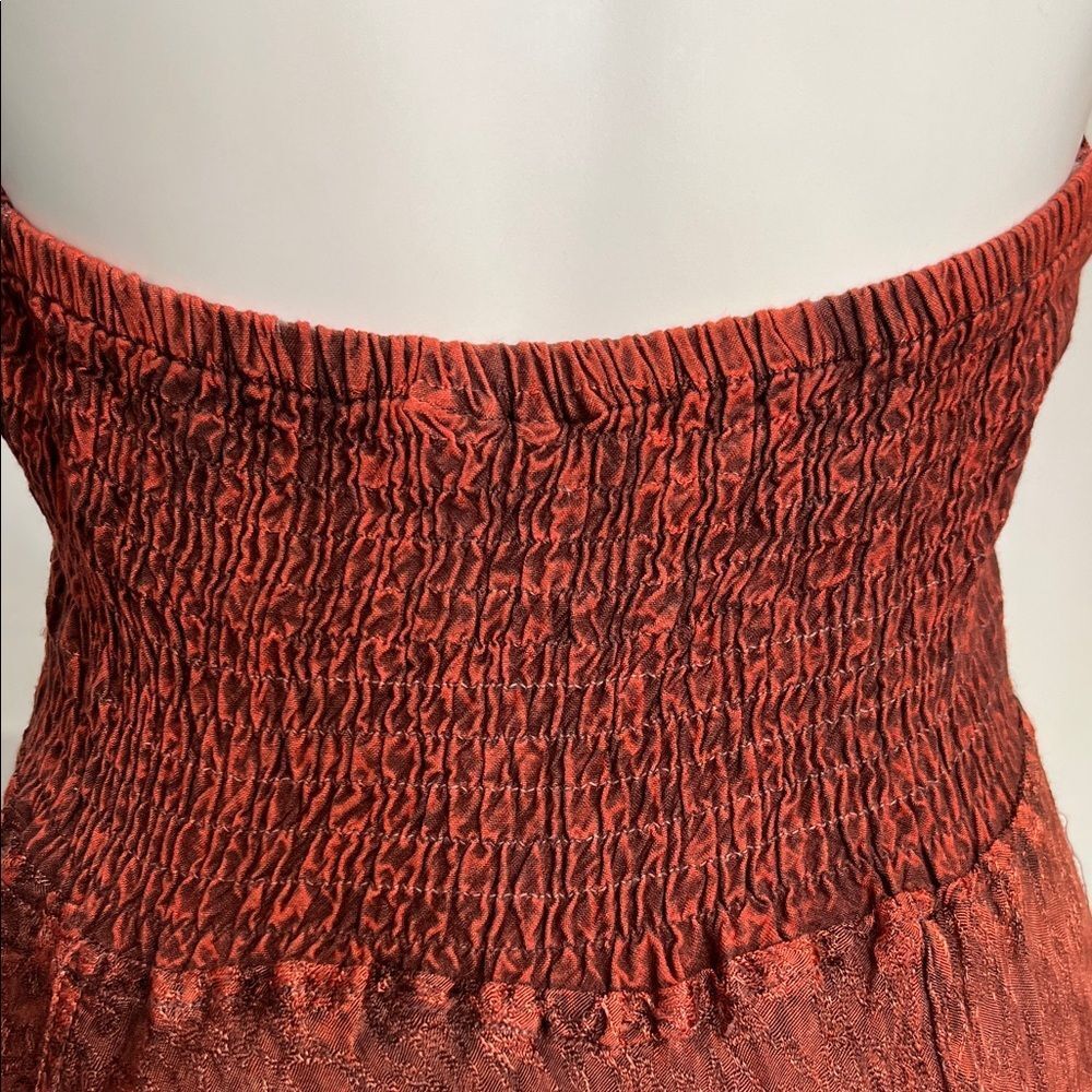 Chic Backless Halter Dress in Rust - Picture 10 of 13